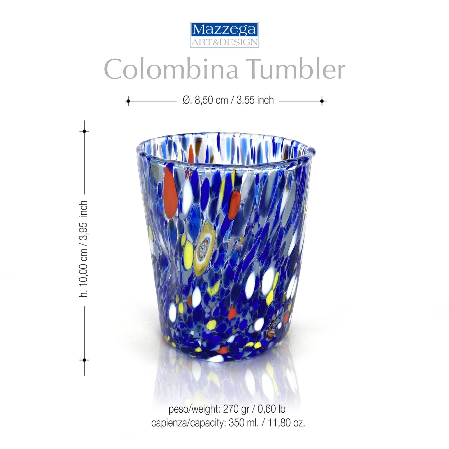 Gobelets Colombina – Verre Soufflé Murano