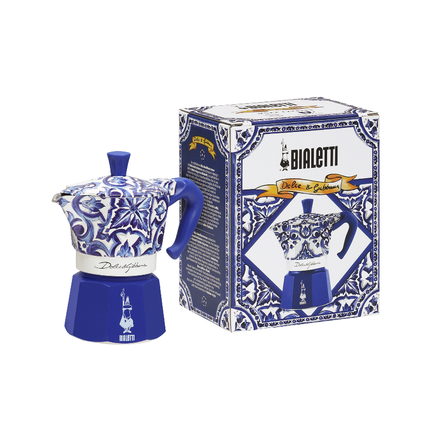 Bialetti X Dolce&Gabbana Moka Express Méditerranée bleue