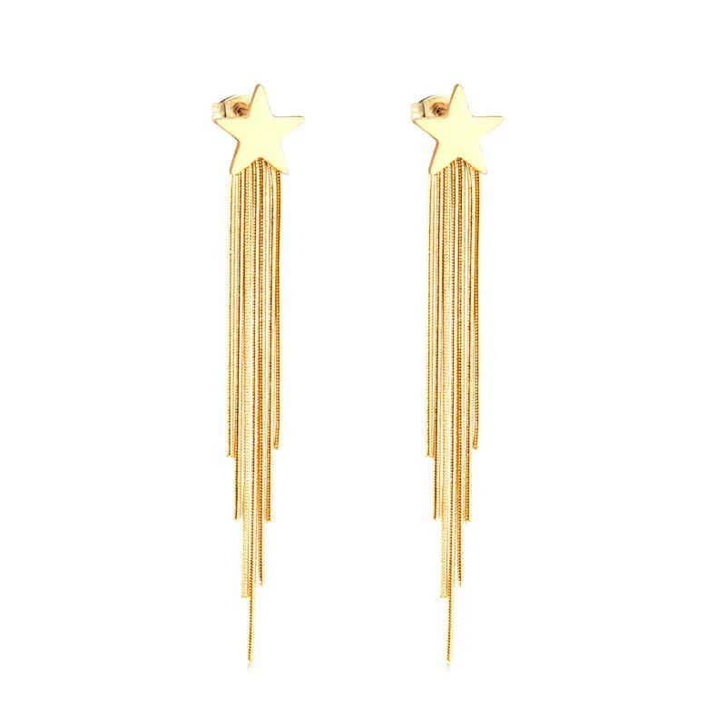 Stella Cadente – Boucles Acier Plaqué Or