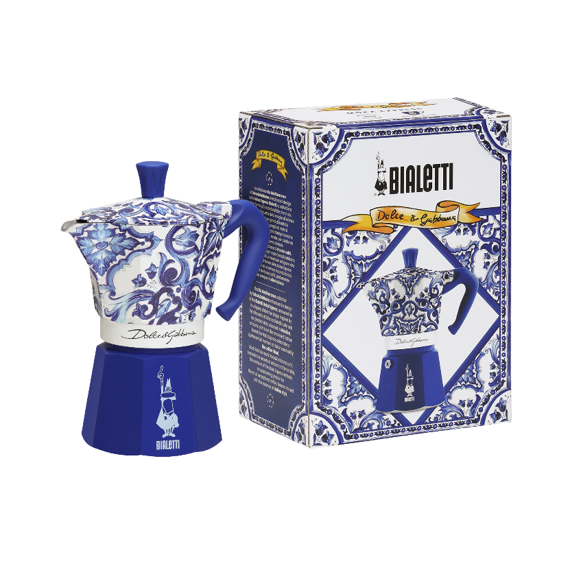 Bialetti X Dolce&Gabbana Moka Express Méditerranée bleue