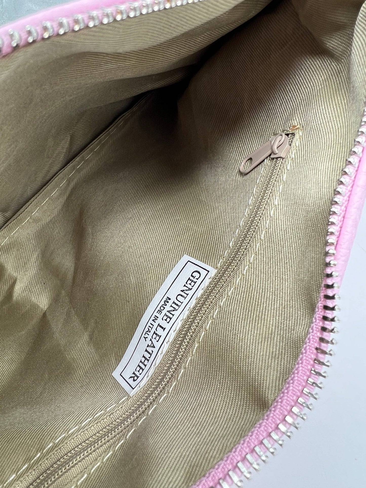 Sac à Main en Cuir Véritable  — Rose