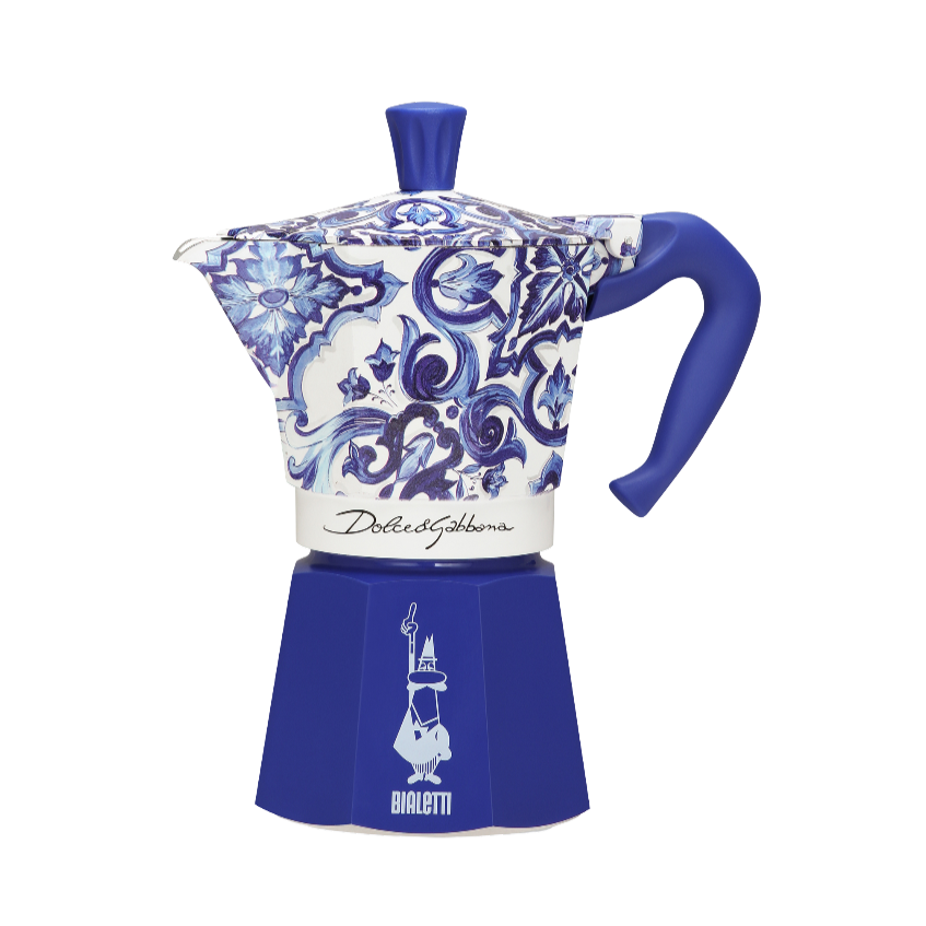 Bialetti X Dolce&Gabbana Moka Express Méditerranée bleue