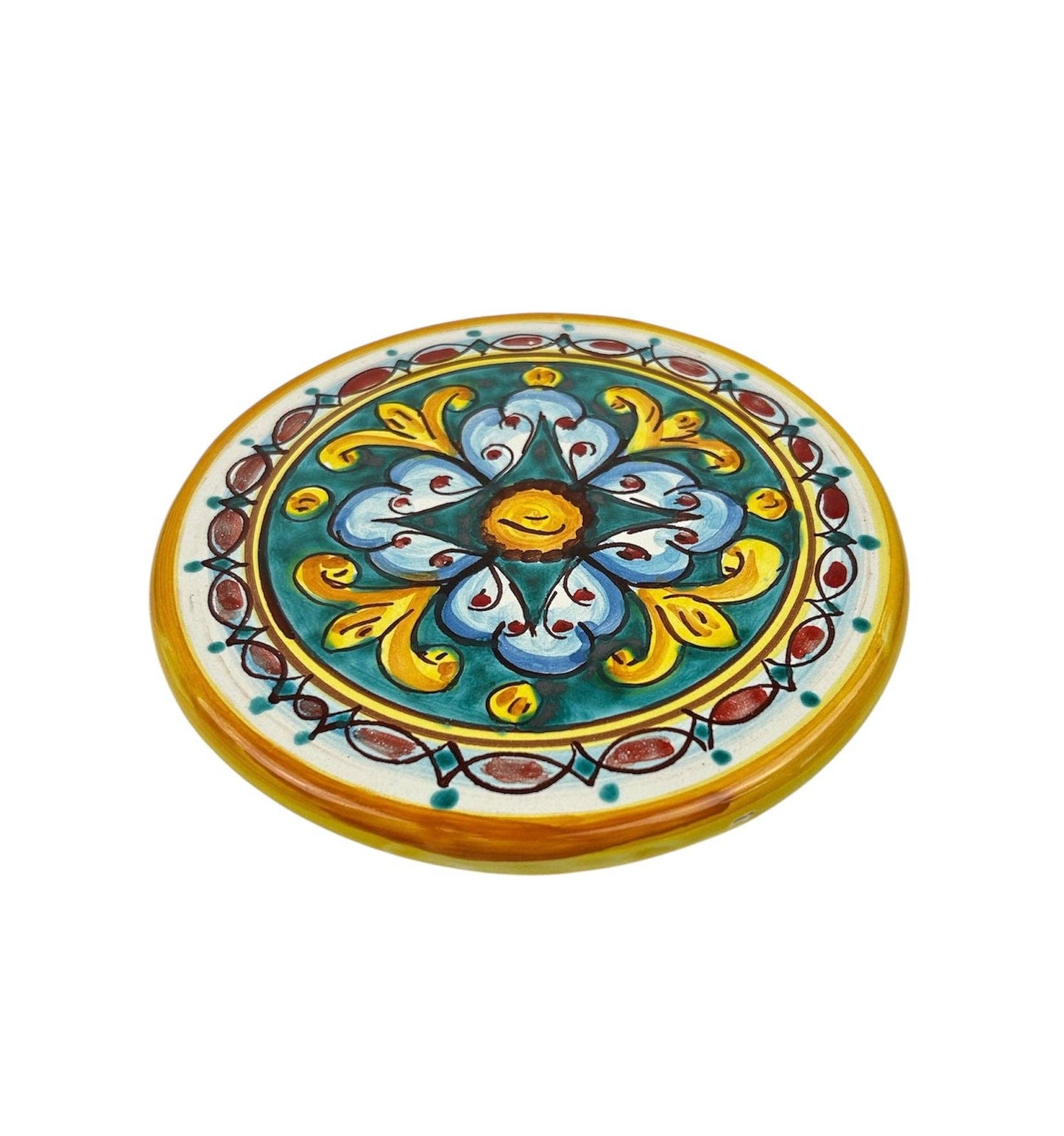 Dessous de plat en céramique décoré à la main par des céramistes siciliens Gomes Art 19
