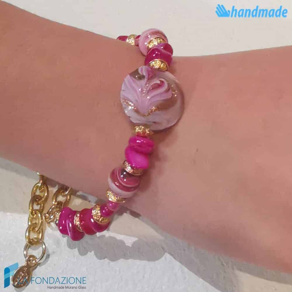 Bracelet Fenicio Lady avec aventurine en verre de Murano