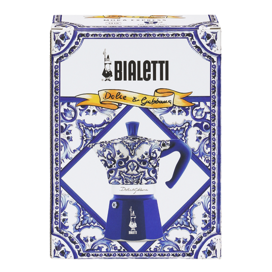Bialetti X Dolce&Gabbana Moka Express Méditerranée bleue