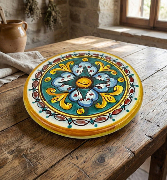 Dessous de plat en céramique décoré à la main par des céramistes siciliens Gomes Art 19