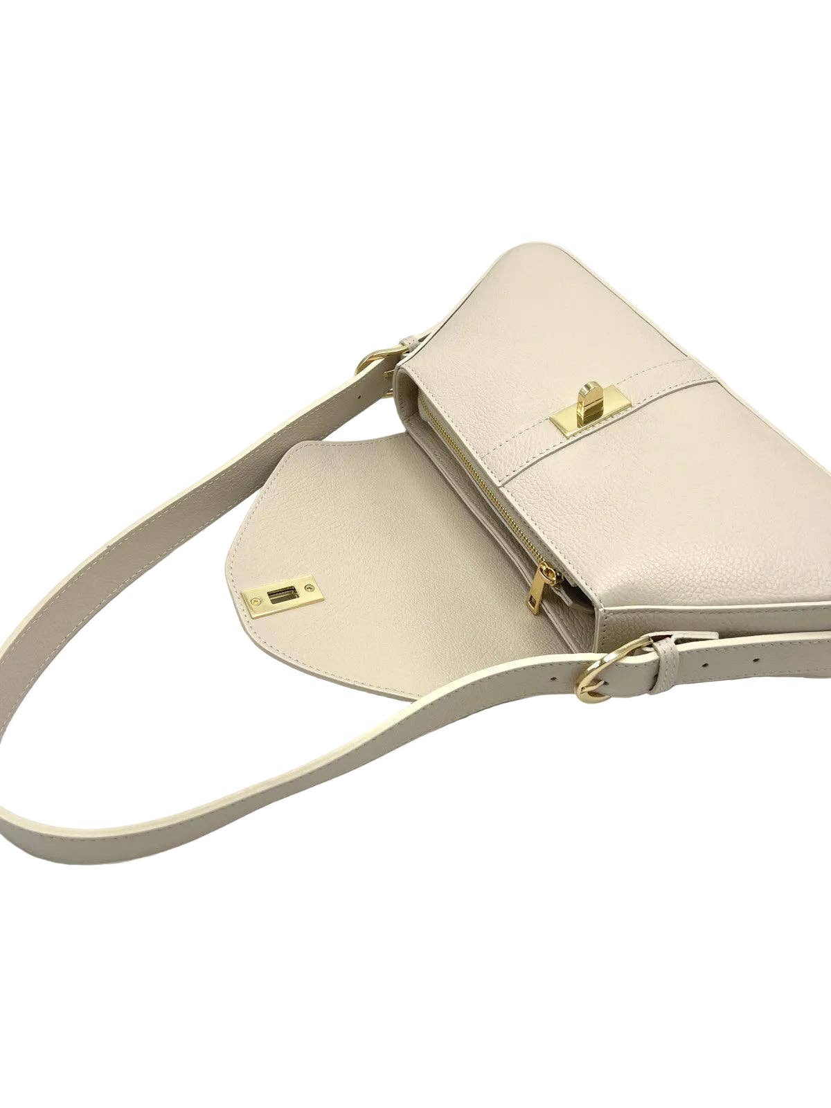 Suie Valentini-Sac à bandoulière pour femme en cuir véritable, Bleu Clair