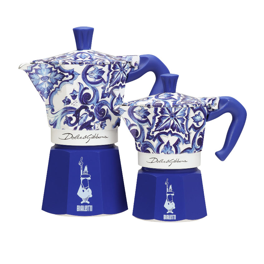 Bialetti X Dolce&Gabbana Moka Express Méditerranée bleue