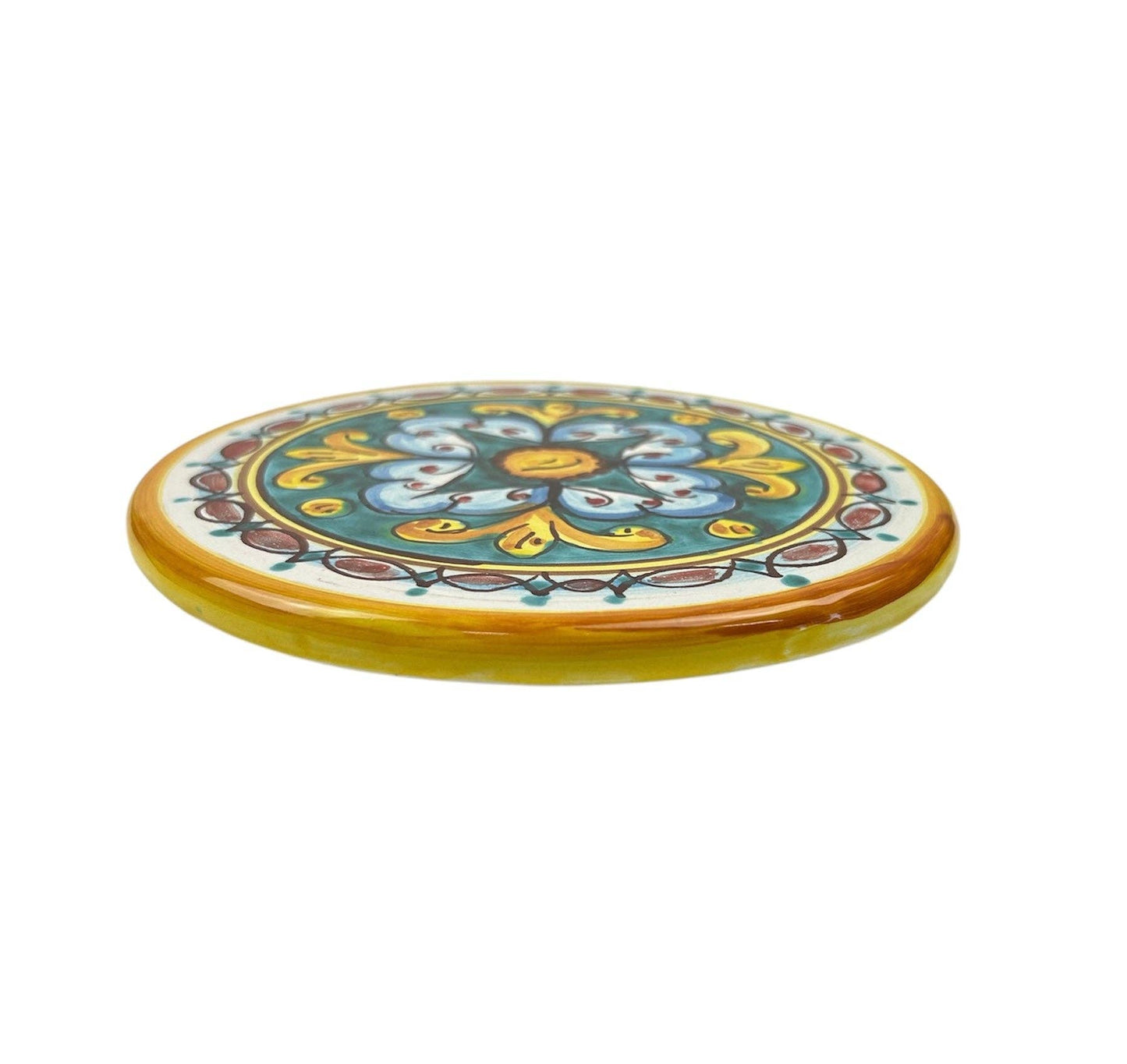 Dessous de plat en céramique décoré à la main par des céramistes siciliens Gomes Art 19