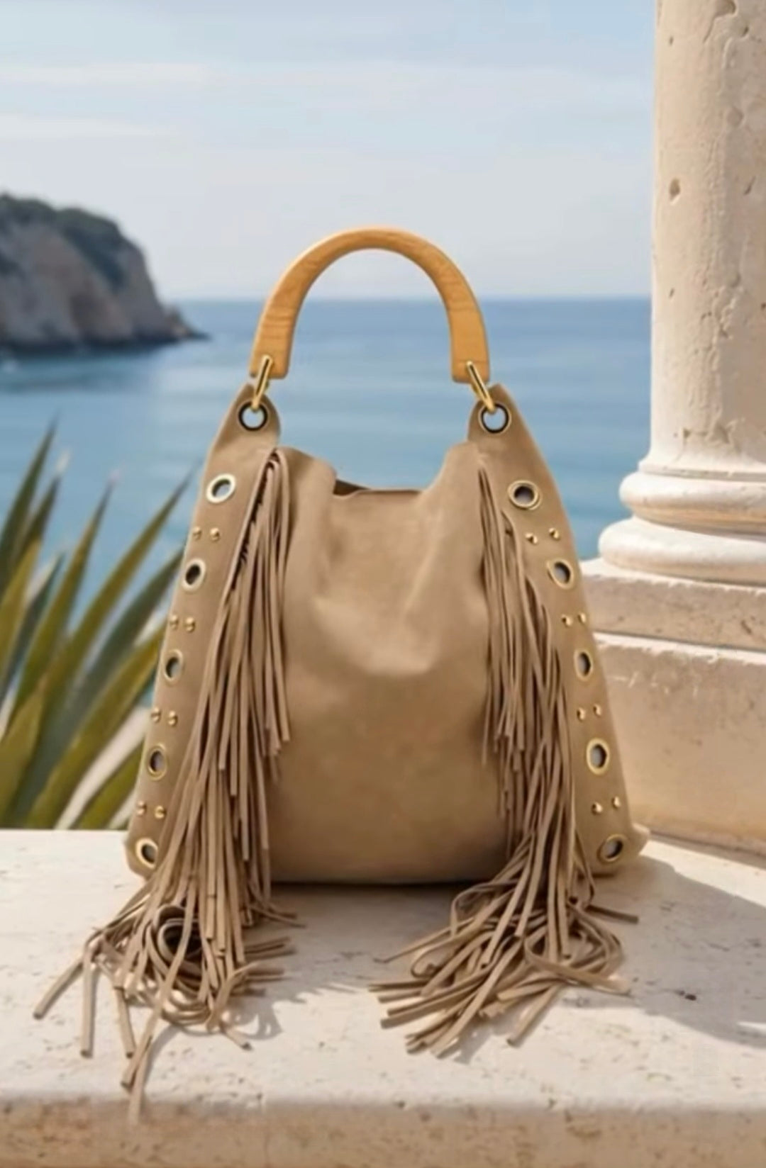 Lidia - Suède Taupe Voiles